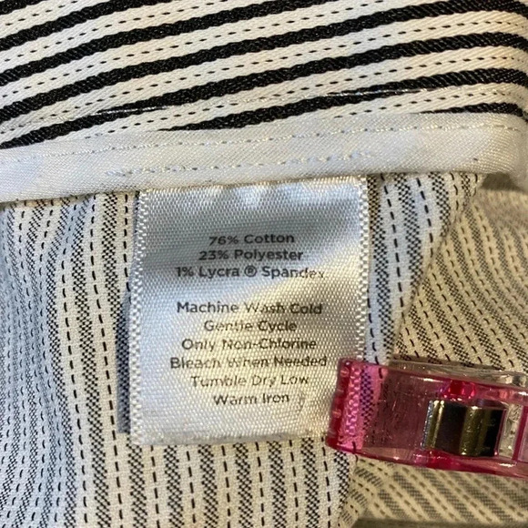 Talbots Signature Fit pinstripe capris, 12 - Picture 5 of 8